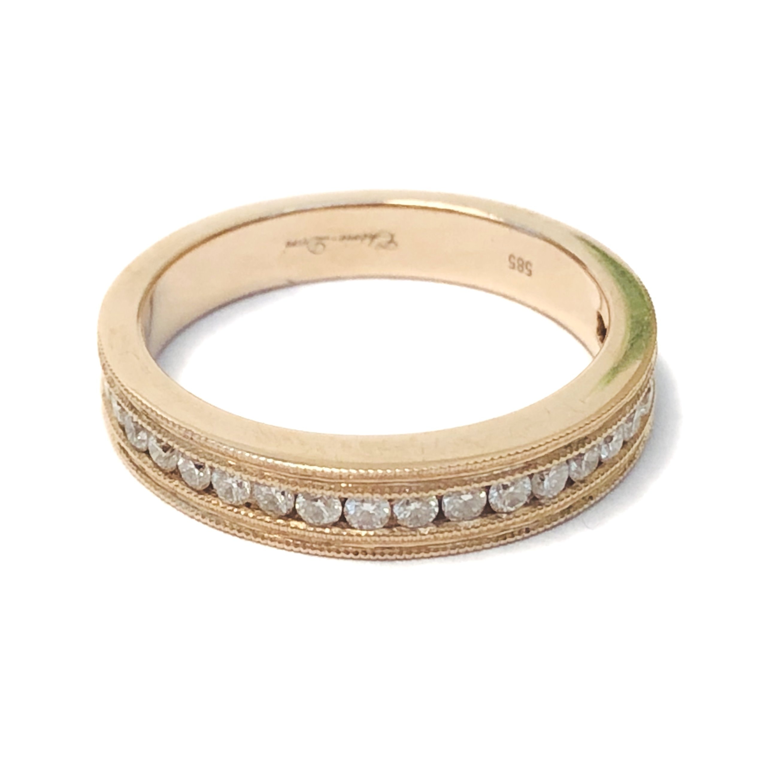 ROSE GOLD DIAMOND WEDDING RING Argo & Lehne Jewelers