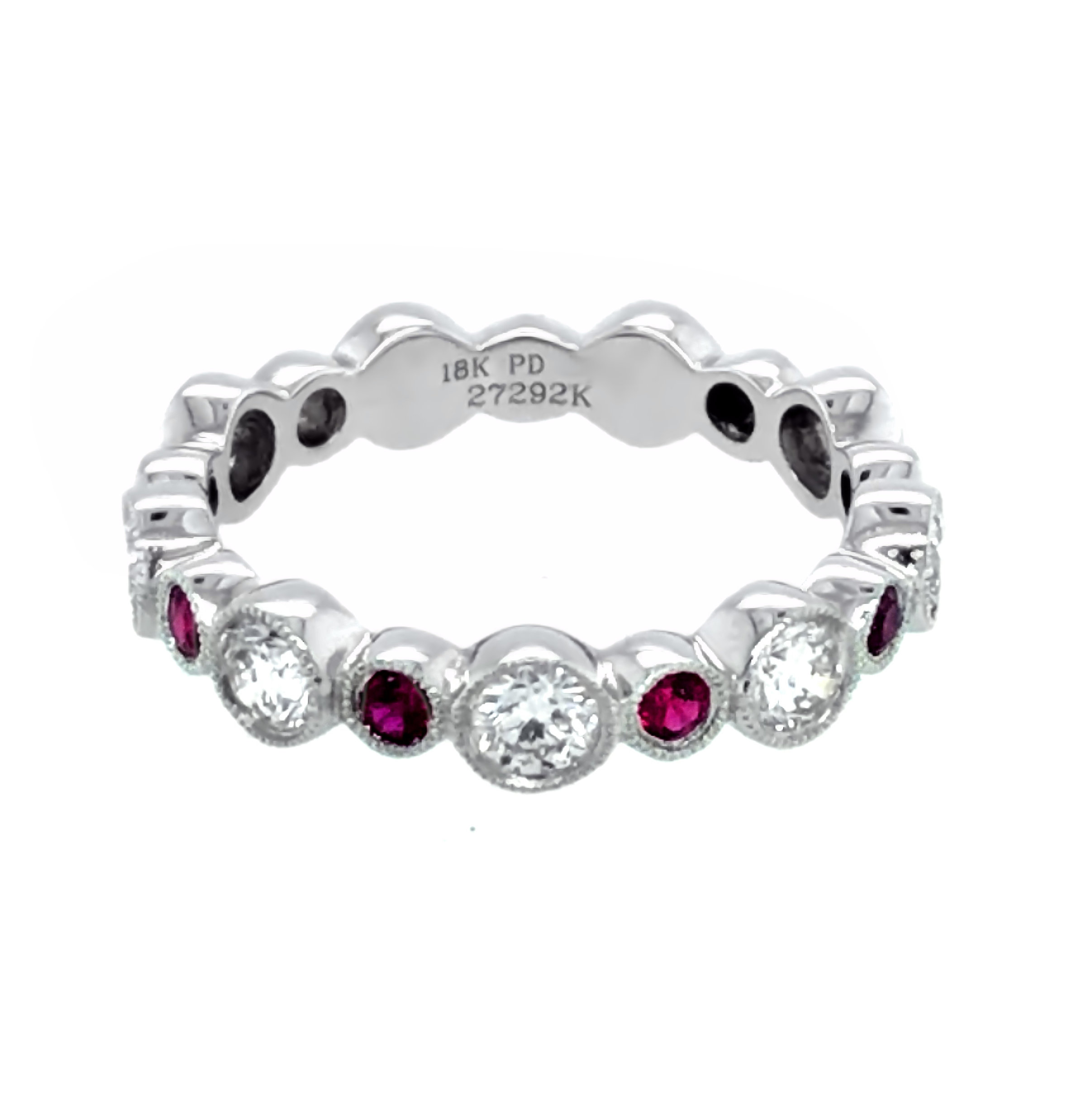 WHITE GOLD RUBY DIAMOND RING - Argo & Lehne Jewelers