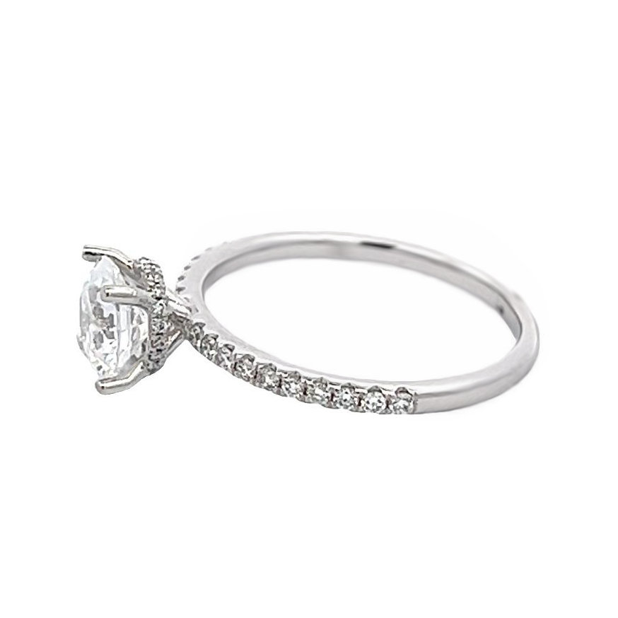 WHITE GOLD DIAMOND RING MOUNTING - Argo & Lehne Jewelers