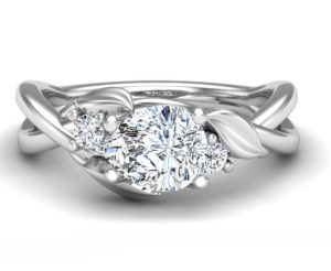 Custom designed diamond engagement ring.